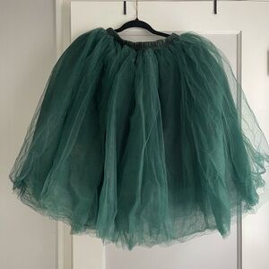 Emerald Green Tulle Tutsi Skirt – One Size